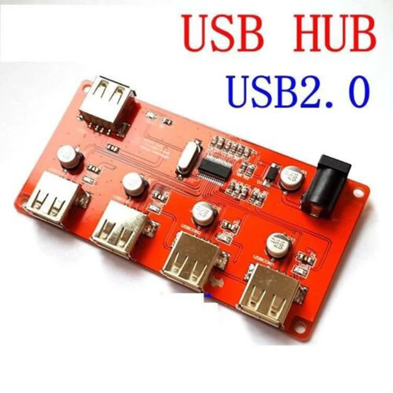 Высокоскоростной USB 2,0 концентратор разветвитель адаптер 1-4 порта USB плата расширения 4 порта хаба 480 Мбит/с для ПК компьютера