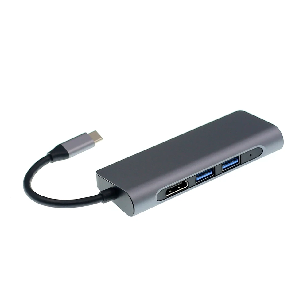 Pingle 7 в 1 USB3.0 концентратор USB-C HDMI 4K Gigabit Ethernet Rj45 адаптер USB SD/TF кардридер для MacBook Pro iPad type-C концентратор Hdmi