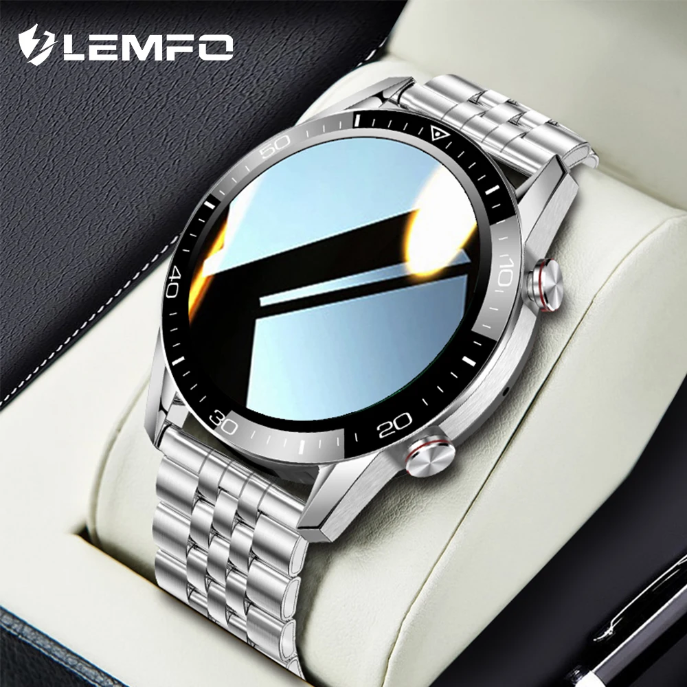 LEMFO-reloj inteligente ECG para hombre, pulsera de Fitness resistente al agua IP68, con Bluetooth, llamadas, para Android, Xiaomi, Huawei y iPhone, 2021
