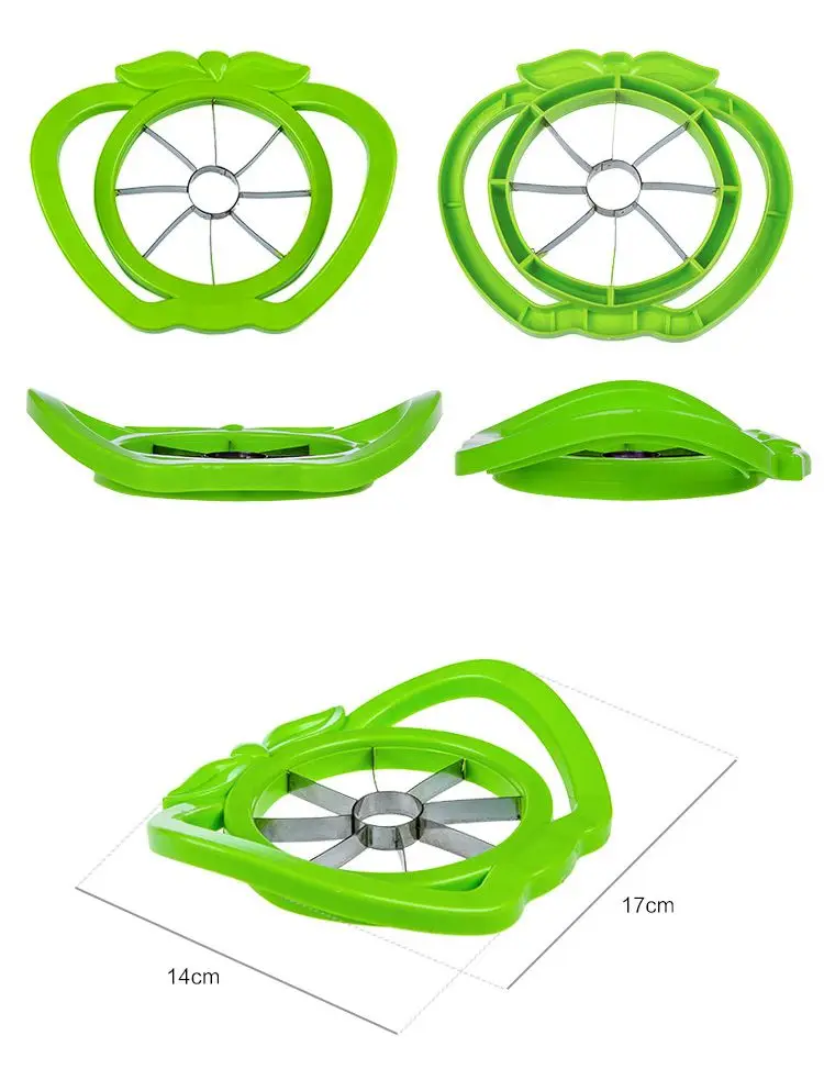 Большой размер в форме яблока из нержавеющей стали для резки фруктов устройство для резки яблок резак яблоки разделители нож кухонные инструменты для приготовления пищи