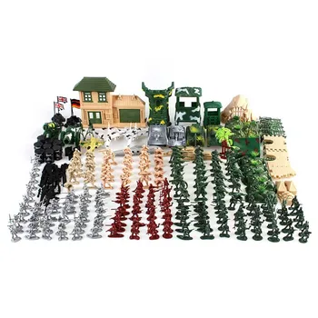 

300pcs Military Suit Soldier Military Corps Soldier Playset Army Men Combat Model Action Figures Toy Set for Children Kids Boys