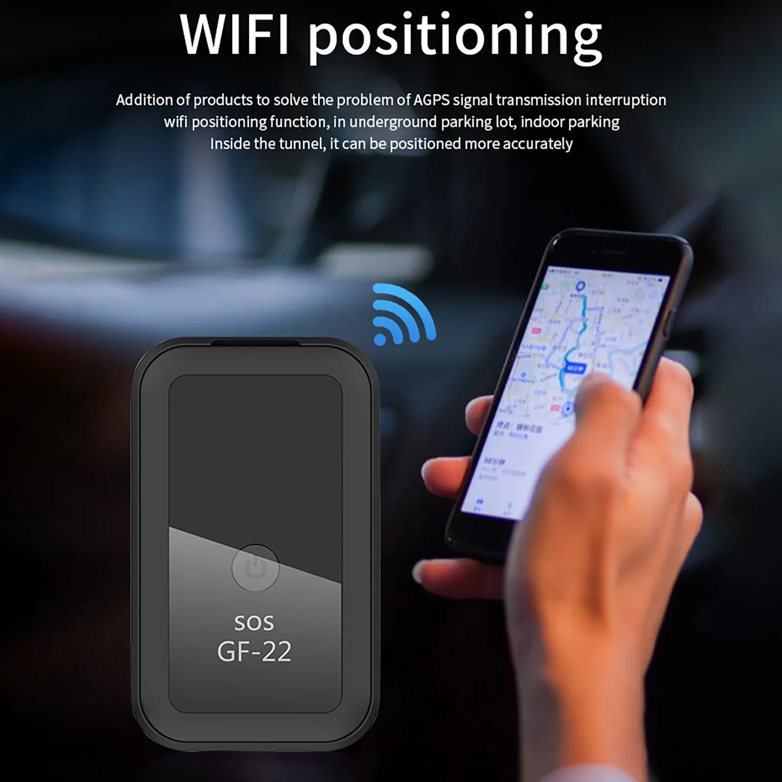 GF22-minidispositivo de seguimiento automático, localizador GPS en tiempo Real, Control de voz, Opname