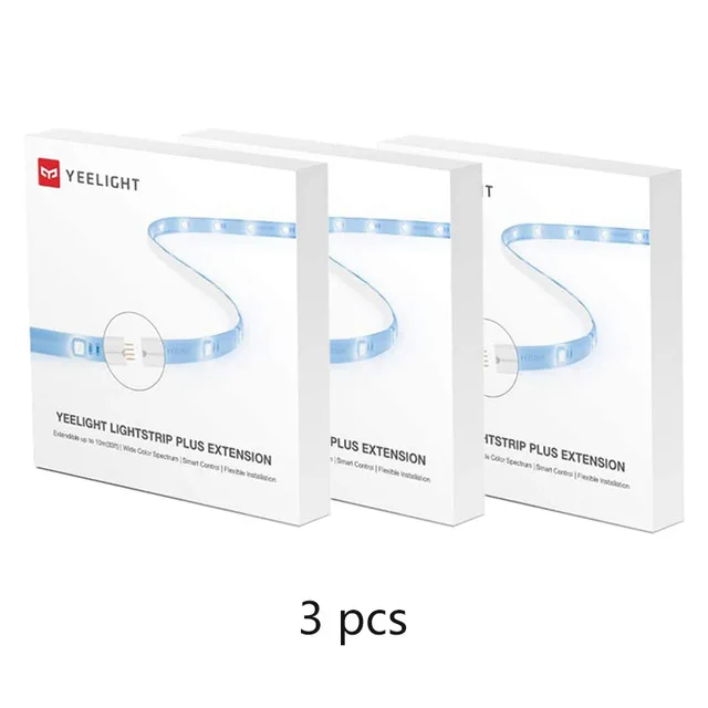 Yeelight Smart Light Strip PLUS 1S 1m Extendable LED RGB Color Strip Lights Work Alexa Google Assistant smart Home Automation 
