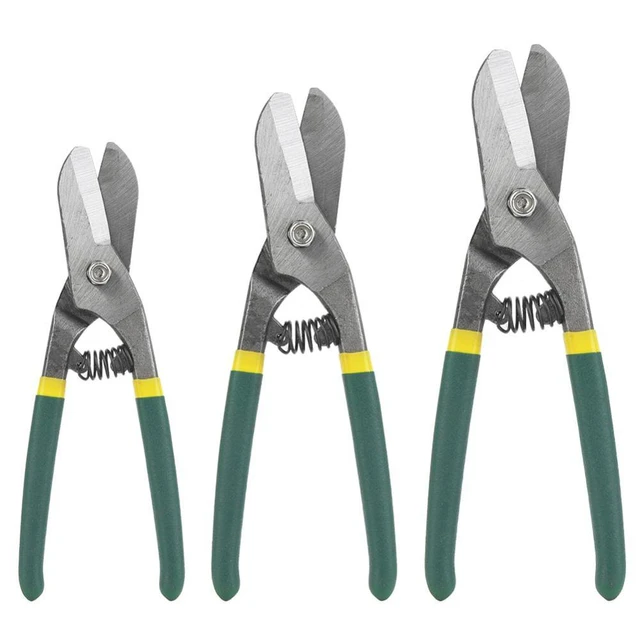 Aviation Tin Snips 8 Inch Heavy Duty Metal Cutter, Straight Shears with  Stainless Steel Blade & Comfort Grips, Multifunction Cutting of Branches