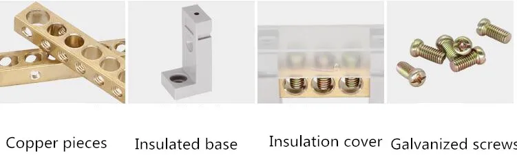 Винт Быстрый латунь din rail клеммный блок распределения Подключаемый модуль печатной платы разъем провода 4/6/8/10/12 позиции клеммной колодки Аппаратные средства