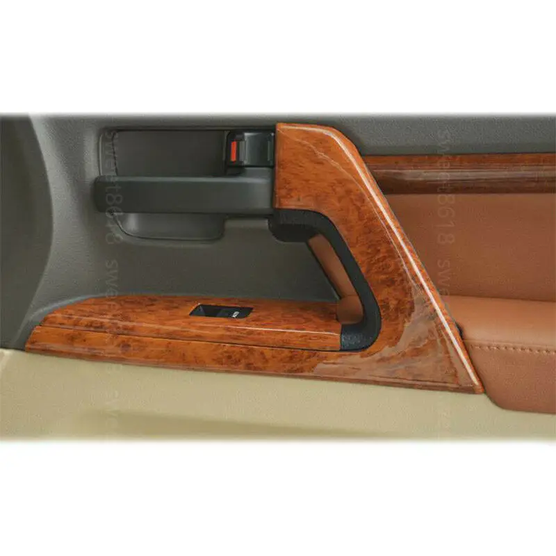 Подходит для Тойота Land Cruiser LC200 2008- древесное зерно полный тире отделка комплект крышка 19 шт