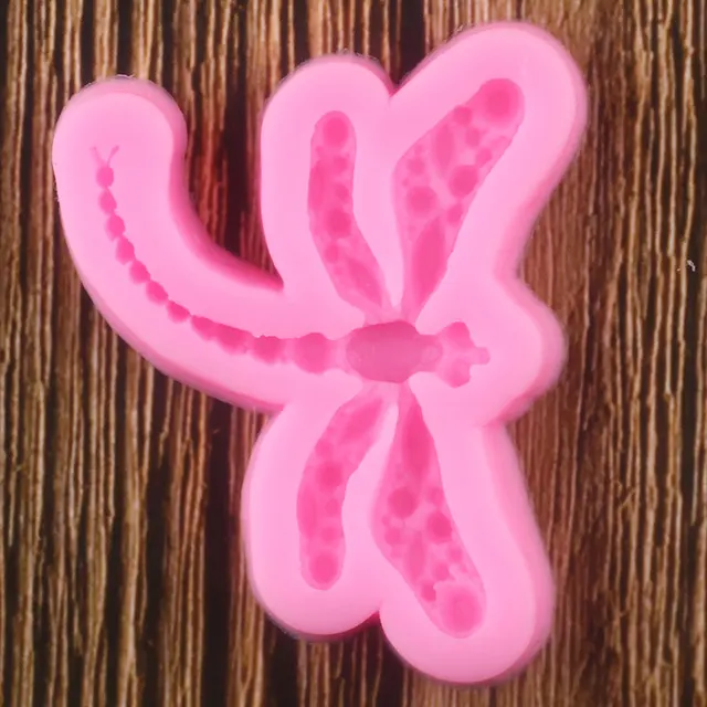 Dragonfly Szilikon Formák Ékszer Polimer Agyag Penész Cupcake Topper Fondant Sütemény Díszítő Szerszámok Cukorkás Csokoládé Gumpaste Penészek - Image 3