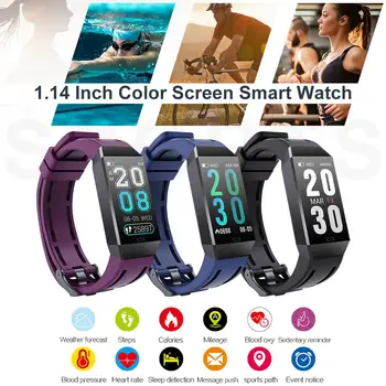 

Smart Wristband Color Screen IP67 Deep Waterproof Fitness Bracelet Phone Message Reminder Smartband Fitness Tracker Smart Band