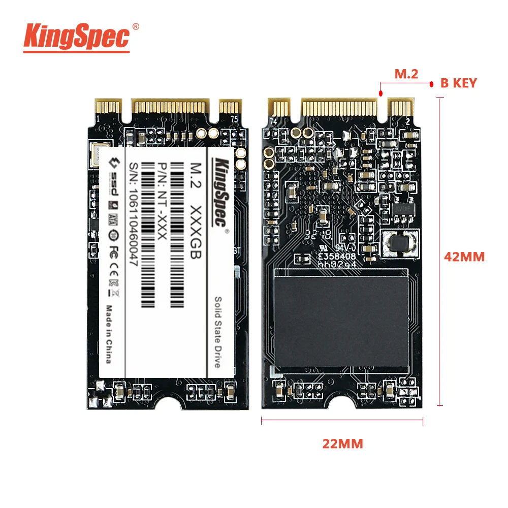 KingSpec m.2 SSD 2242 120 ГБ 240 ГБ 500 Гб HDD 2242 мм NGFF SSD M2 SATA 1 ТБ 2 ТБ жесткий диск для ноутбука джемпер 3 pro Prestigio 133