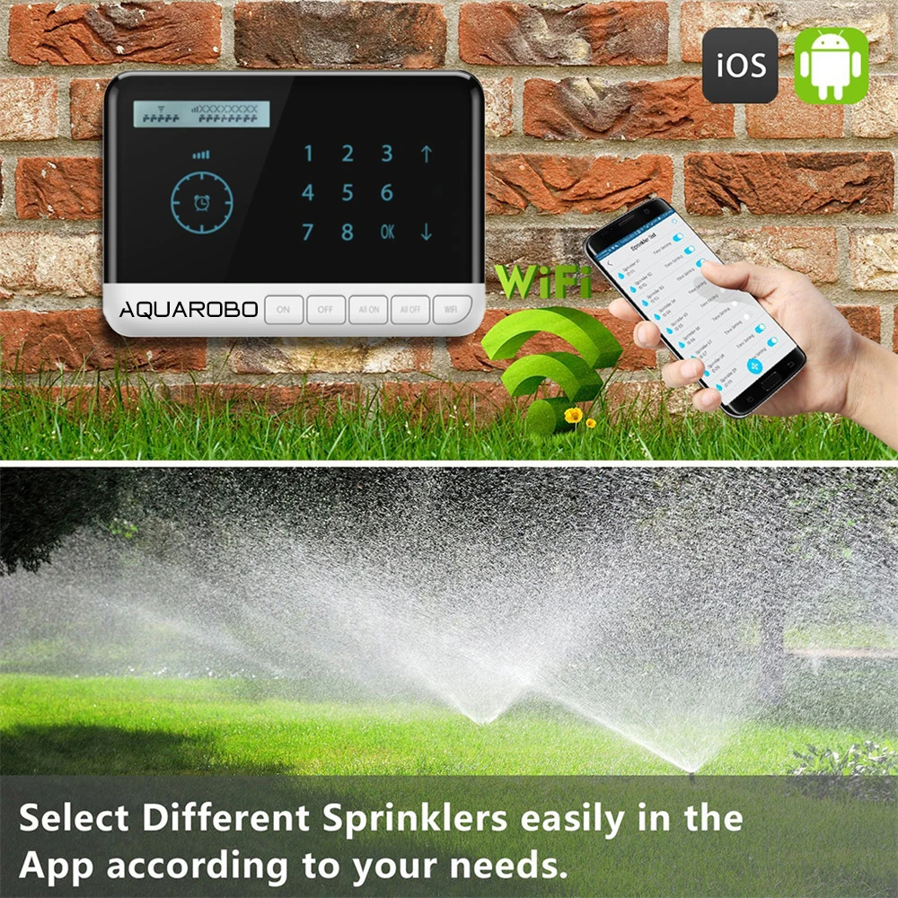 Wifi 8 Water Valve Controller Tuya Garden Irrigation System Smart