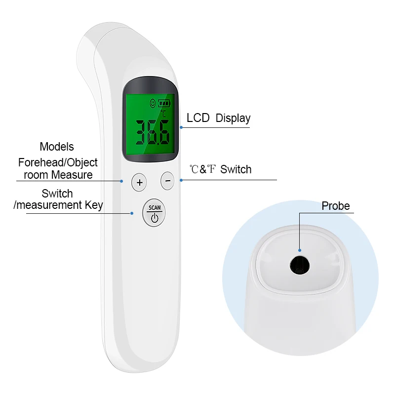 

Body Thermometer Forehead Digital Infrared Thermometer Portable Baby/Adult Temperature Thermometer Electronic