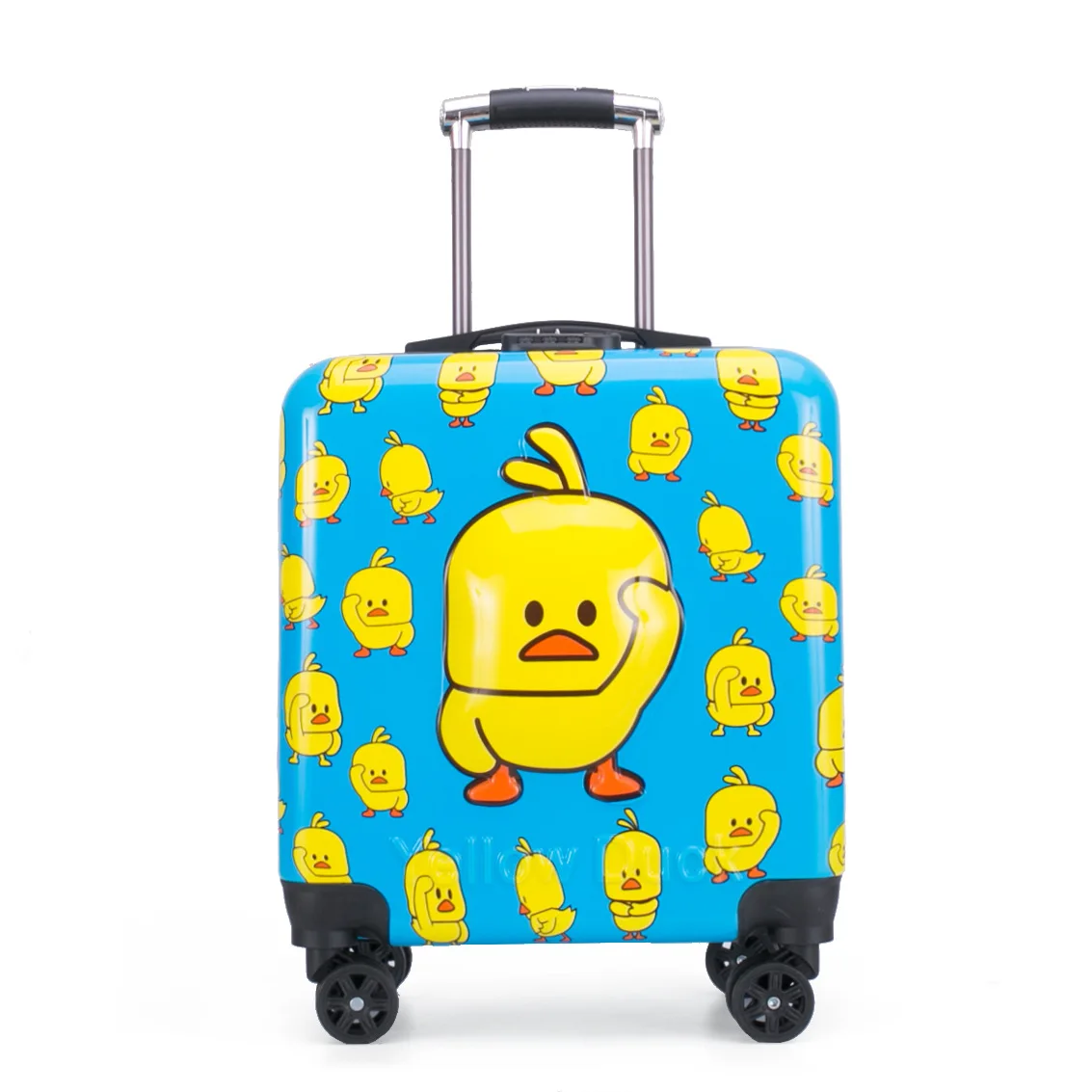 

2019 New Style Cartoon Small Yellow Duck Children's Trolley Case Boarding Bag Universal Wheel Travel Lugguge Luggage