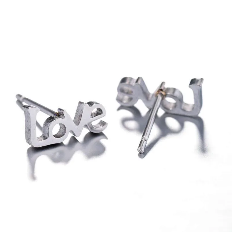 2020 индивидуальные персиковые серьги в форме сердца из нержавеющей стали простые