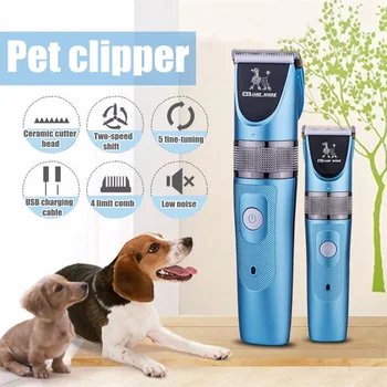 

Rechargeable Cat Dog Hair Trimmer Electronic Pet Hair Clipper Remover Cutter Grooming Pets Haircut Shaver Machine 강아지 이발기