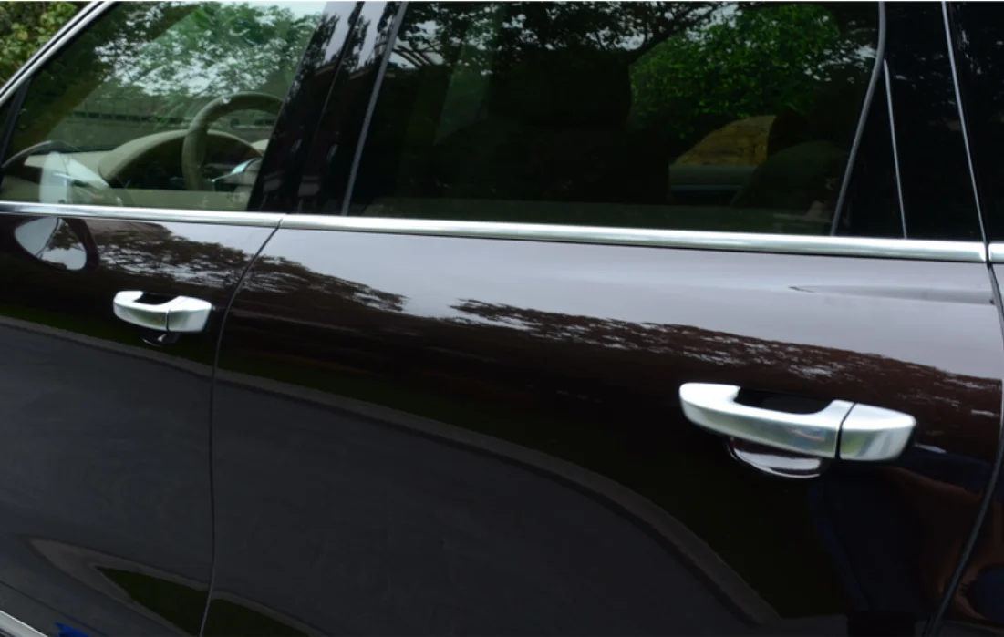 Для Porsche Cayenne 2011- боковые дверные ручки Крышка отделка без Smartkey отверстие модификация автомобиля автомобильные аксессуары