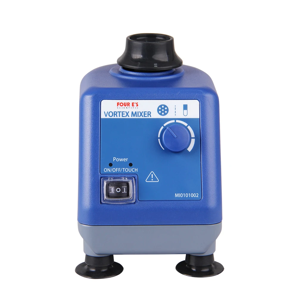 랩 보텍스 믹서 속도 0-3000rpm, 궤도 직경 6mm, 50/60Hz, 터치 및 연속 모드 믹스 50ml 용기 3 초 이내