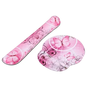 

HOT-Mouse Pad Wrist Pad Set , with Wrist Support and Keyboard Wrist Pad