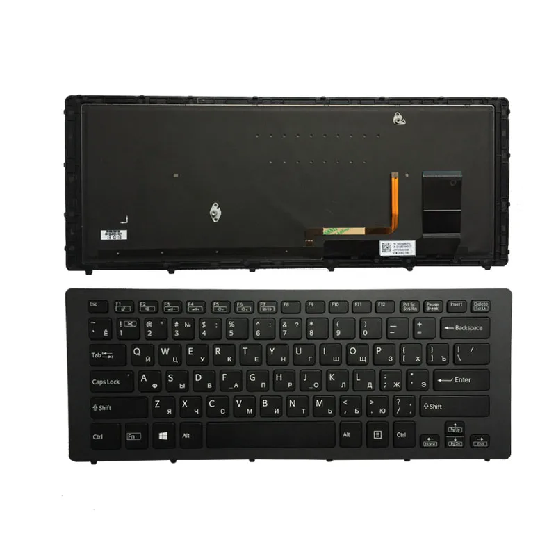 

Russian Laptop Keyboard For SONY SVF15N SVF15N100C SVF15N18SCB SVF15N18SCP SVF15N18SCS Black and Sliver With backlight