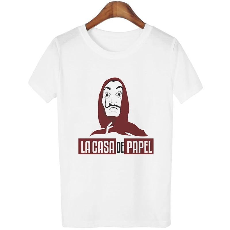 Западная мода; Новинка; Bella Ciao деньги Heist дом Бумага футболки La Casa De Papel футболка Для женщин Повседневная футболка женская футболка весенний Топ - Цвет: 3021
