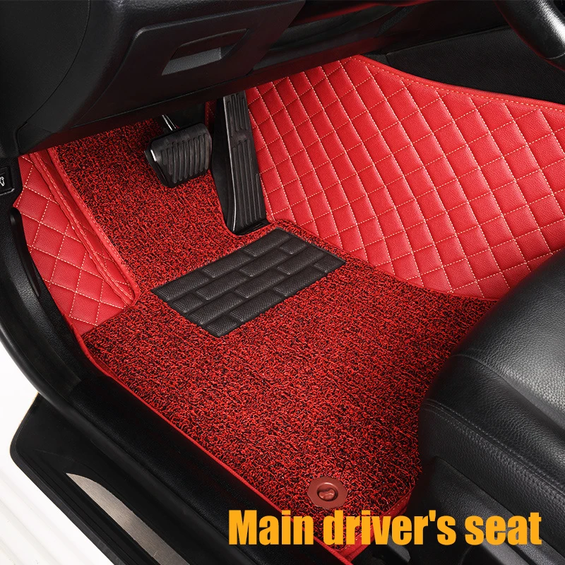 Red1 Пользовательские автомобильные коврики для Toyota Corolla Camry Rav4 Auris Prius Yalis Avensis Alphard 4Runner Hilux Highlander Sequoia коврик - Название цвета: Red1