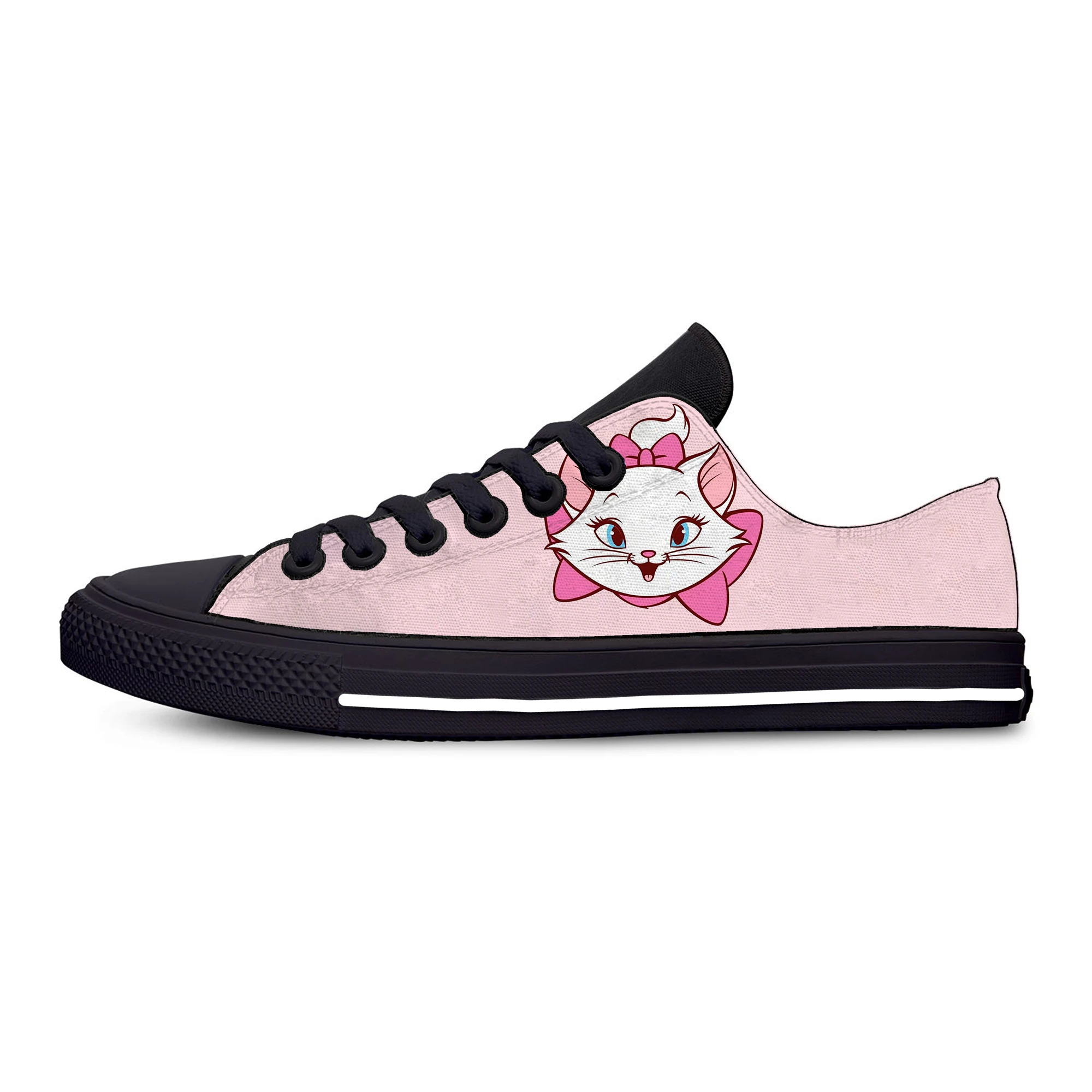 Лидер продаж; Модные низкие мужские и женские ДВД легкие кроссовки, дышащие туфли, Классическая парусиновая обувь высокая качественная доска обувь Зонт кошка Мэри - Цвет: Marie Cat3