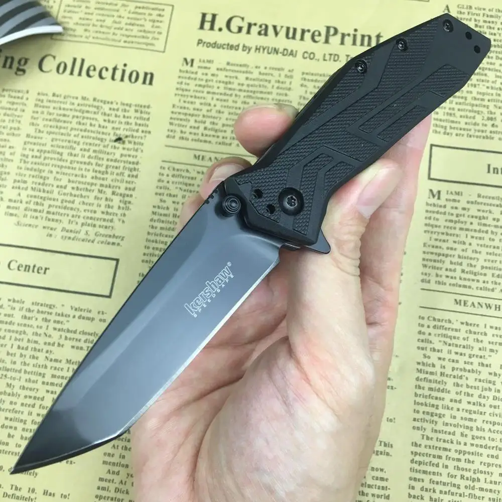 

Kershaw 1990 Pocket Outdoor Camping Hunting Folding Knife 8CR13 Blade G10 Handle Tactical Survival Utility Fruit Knives EDC Tool