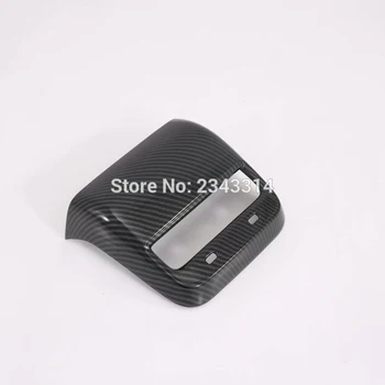 

ABS Carbon Fiber Auto Parts For Tesla Model 3 2018 2019 Armrest Box Air Hole Outlet Charging Port Cover Trim Strip Sticker 1pcs