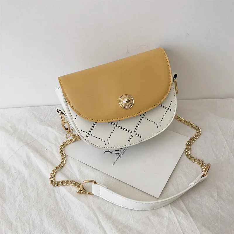 

JIULIN New chain student ins summer fresh women's oblique satchel 100 horse saddle bag