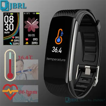

NEW Temperature Measure Smart Watch Women Smart Band Men Bluetooth Smartwatch Android IOS Silicone Fitness Bracelet Clock Heart