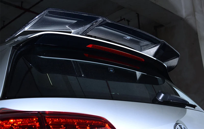 Автомобильный Стайлинг для гольфа 7 GT-I Revo Стиль углеродного волокна задний спойлер глянцевая отделка G-TI Багажник крыло губы сплиттер комплект настройки