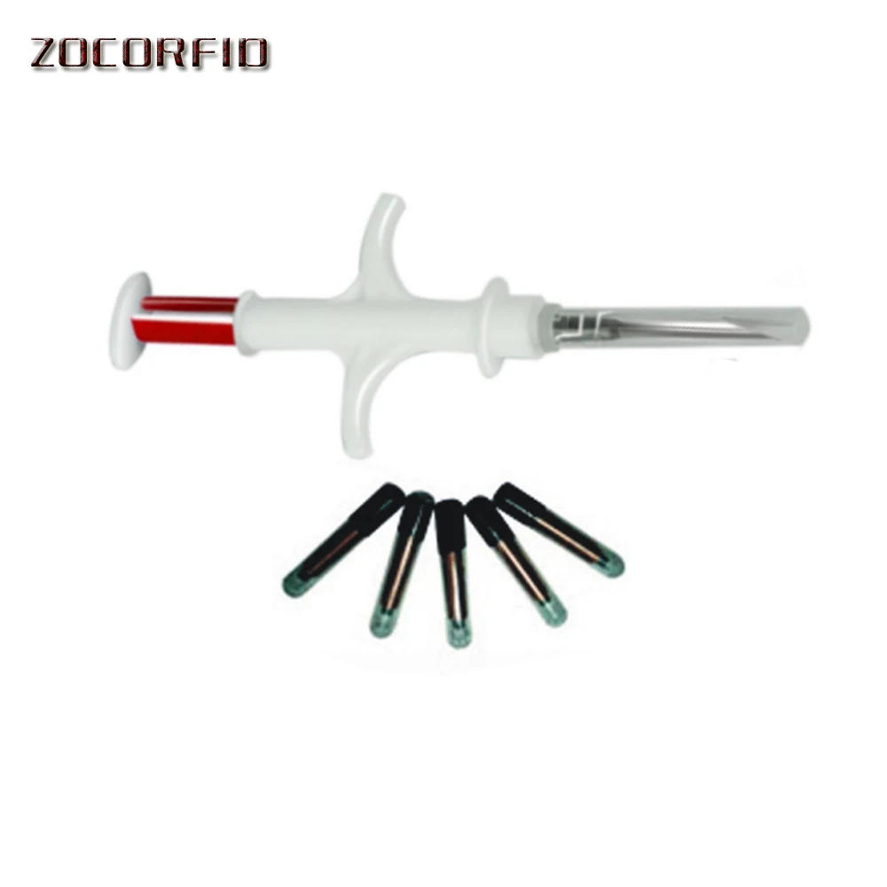 100 Uds 1.4x 8mm/2,12x12mm rfid FDX-B animal Identificación de vidrio mascotas tubo RFID FDX-B 134,2 KHz EM4305 identificación animal microchip libre s