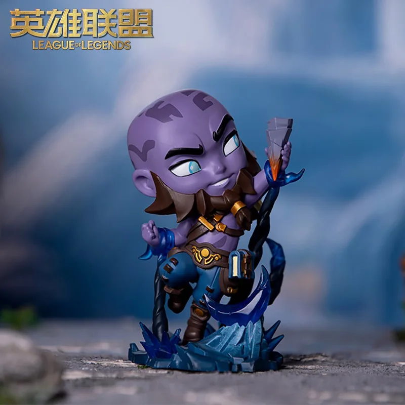 

League of Legends Rune Mage Ryze Game Periferie Figuur Q Version Model Desktop Cartoon Collectible Decoraties Ornamenten Toy
