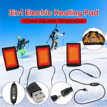 

8pcs Usb Electric Heating Pads With 3 Gear Adjustable Temperature For Back Pain Neck Knee Hand Foot Shoulder 5v-12v