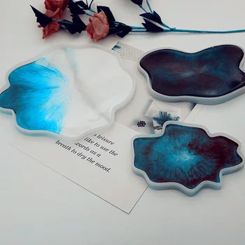 

Multi-standard Cup Mat Silicone Molds For Resin DIY Crystal UV Glue Epoxy Resin Table Decoration Mold Coaster Set