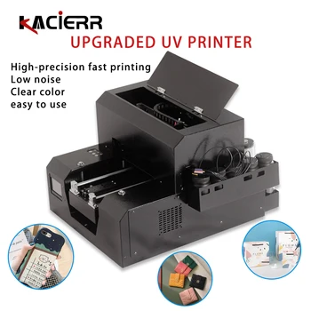 Preise A4 Größe Inkjet Digitalen Flach UV Drucker Für DIY Handy Fall PVC Karte Geschenk Box Bunte Druck Maschine CMYK + WW 6 Farben