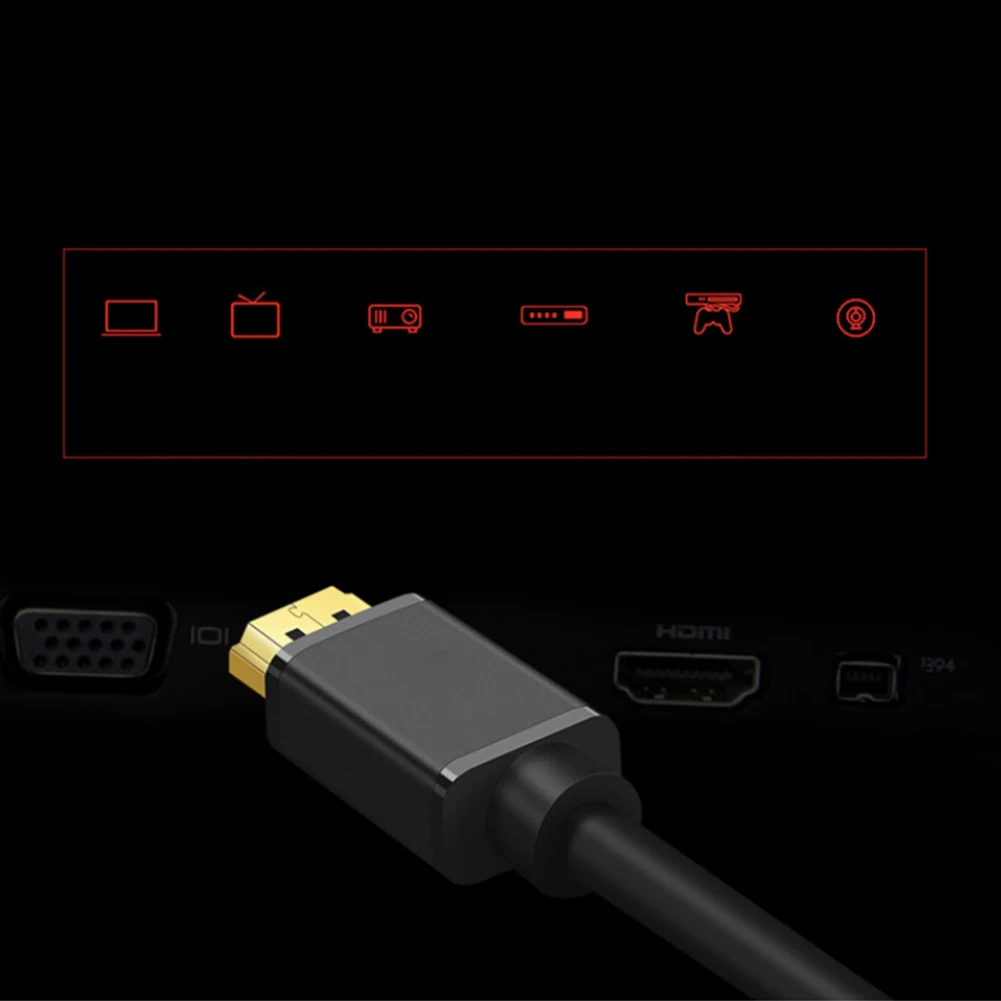 4K Vision адаптер конвертер HDMI кабель расширение Стандартный многофункциональный компьютер мужчин и женщин высокоскоростной проектор ТВ мини