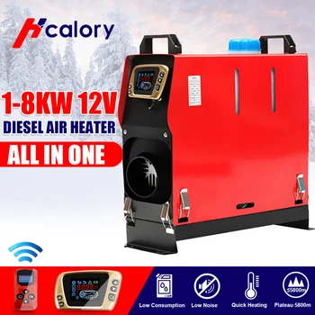 

Hcalory Diesel Air Heater 12V 8KW Car Air Conditioner Digital LCD Monitor Remote Control Car Heater Defrost Diesel Air Heater