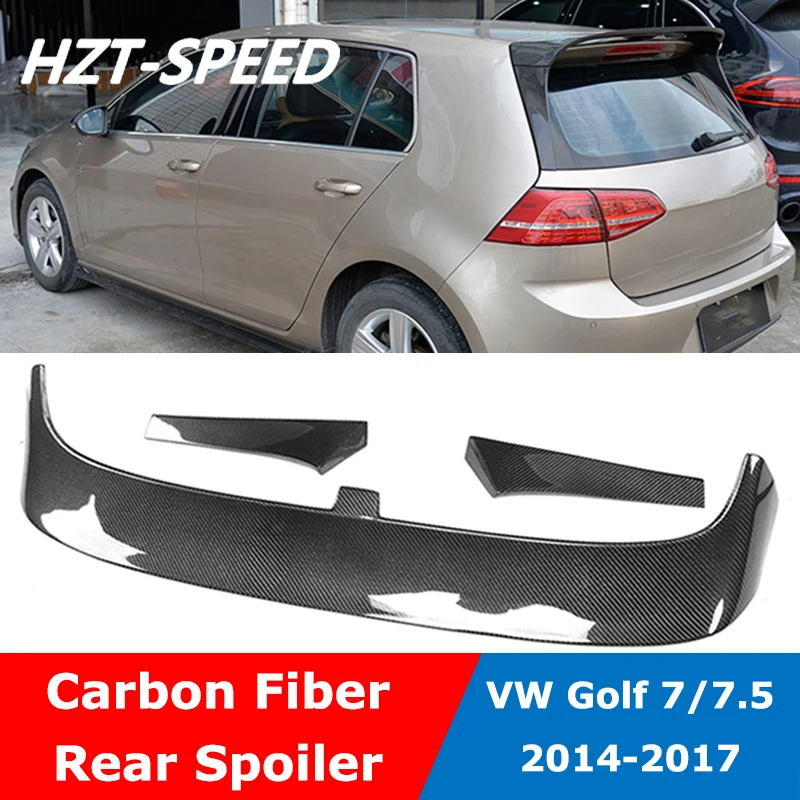 GOLF 7 обычный автомобиль модифицированный CS Стиль углеродное волокно крыша багажник крыло задний спойлер для Volkswagen Golf 7 7,5 Rline GTI
