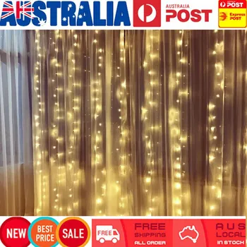 

300LED Curtain Lighting String Home Outdoor Holiday Christmas Decorative Wedding String Fairy Curtain Garlands Strip Party Light
