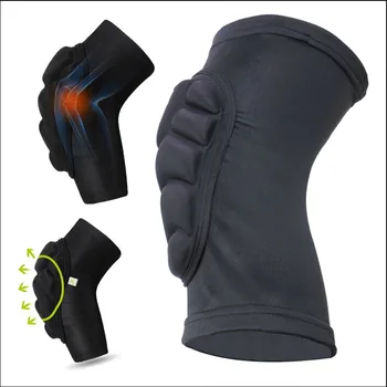 

Black Sponge anti-collision Sports Thickened Warm Skating Knee Pads Thick Warm Arthritis Brace Supports Knee Sleeves Pads