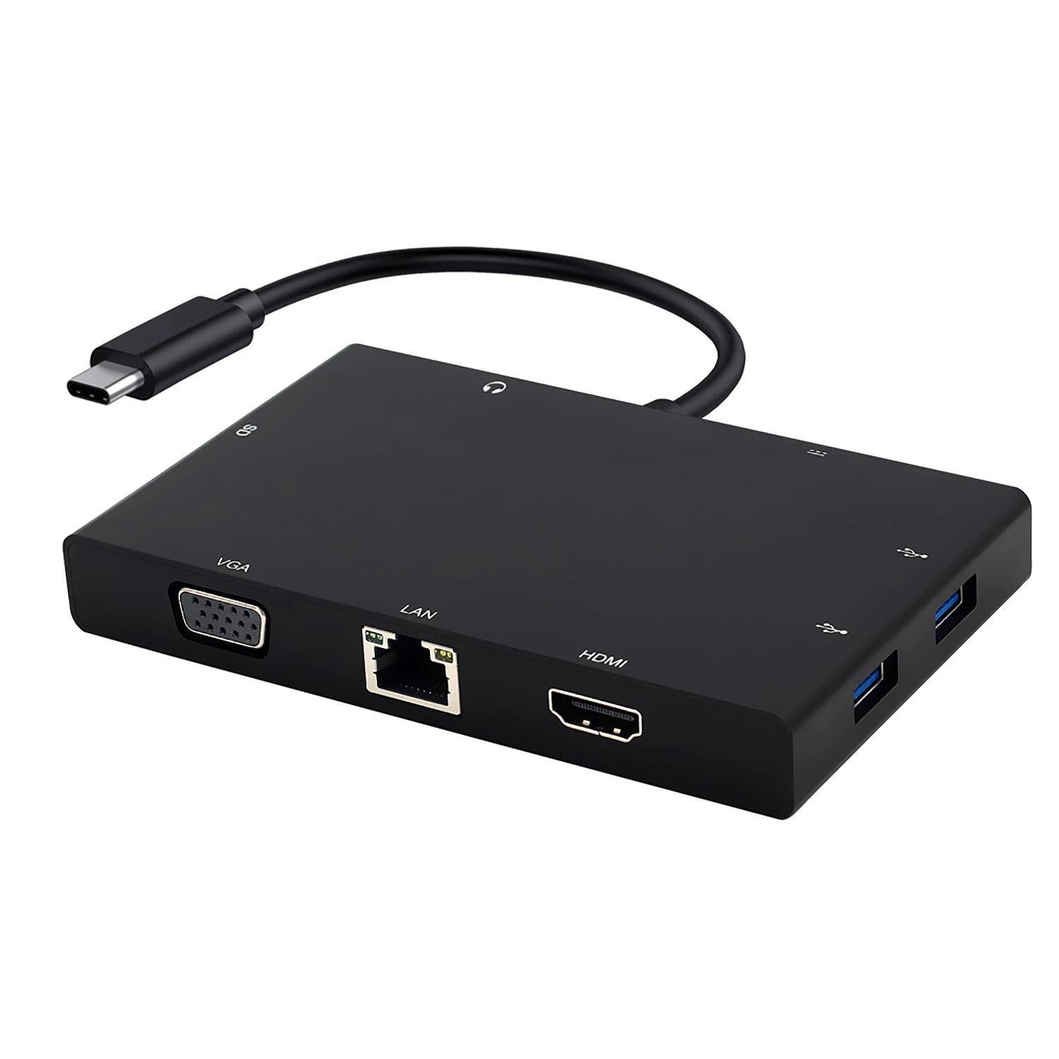 Usb type C 3,1 концентратор для HDMI 4K VGA RJ45 Ethernet USB 3,0 SD кард-ридер 3,5 мм аудио PD зарядка USB-C адаптер для huawei mate 20