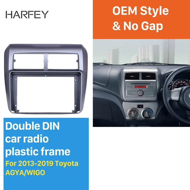 Harfey Silver car radio Frame 9 inch 