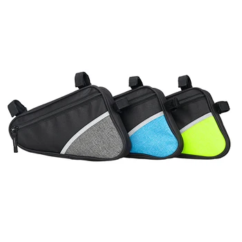 

Fashion Bicycle Bag Mountain Zipper Double Reflective Road Bike Front Tube Frame Triangle Pouch Cycling Equipment