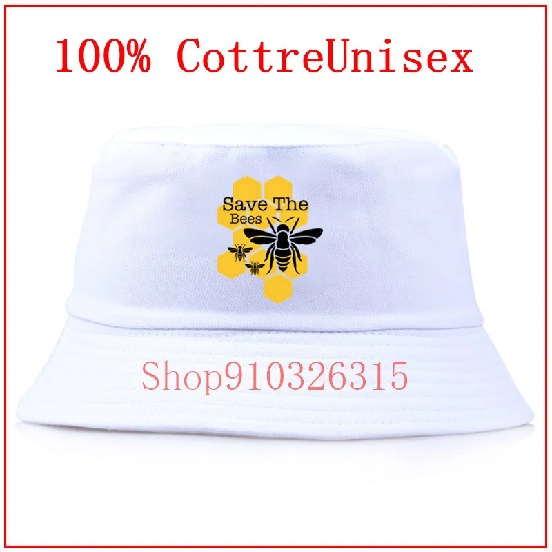 

Honeycomb Save The Bees Hat Spring Summer Accessories Fashion Bucket Hat Hip Hop Japanese Hat Harajuku Unisex Fisherman's Hat