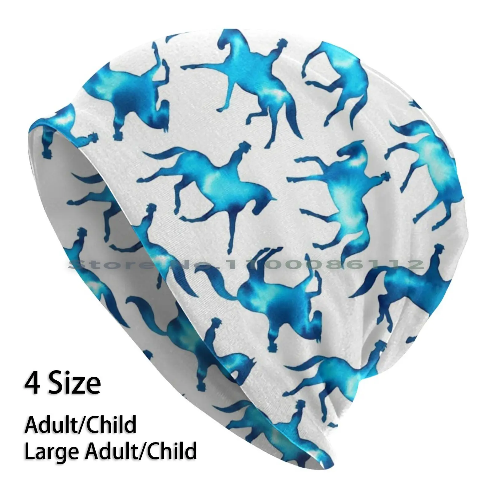 Turchese Dressage Horse Sagome Berretti Cappello Lavorato A Maglia Dressage Equine Equestre Sport Equitazione Rider Andatura Trot Galoppo