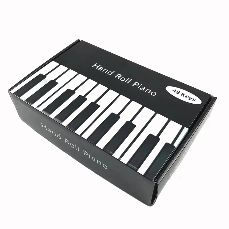 49 Key Portable Flexible Roll Piano Electronic Keyboard Thick Digital Bluetooth APP connection Built-in Speak Adult/Kid Toys