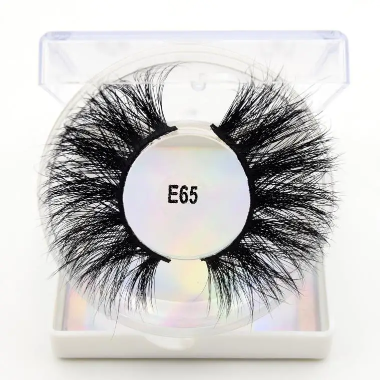 E65 (round) Visofree, 25 мм., 5D, норковые ресницы, драматические, длинные, норковые ресницы, толстые, накладные ресницы, макияж, без грубости, 3D, норковые ресницы E66 - Цвет: E65 (round)