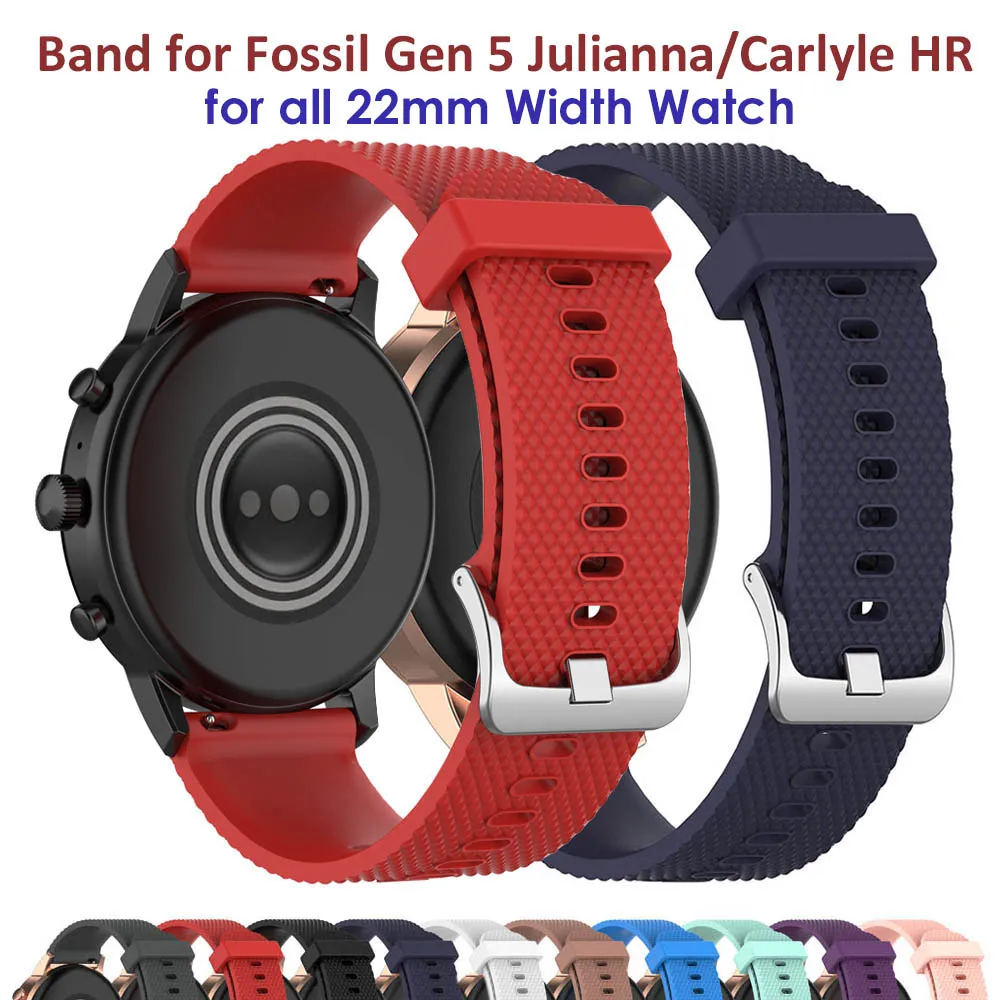 Cinturino Cinturino 22Mm Per Fossil Gen 5 Carlyle/ Julianna/ Garrett Smartwatch Wristband Per Galaxy Watch 46Mm Cinturino