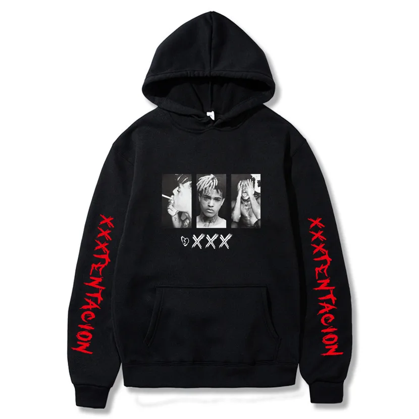 XXXTentacion Hoodies Sweatshirt Men Women Casual Pullover Streetwear Sudadera Hombre Hip Hop HOODIES Funny Print Hoodies