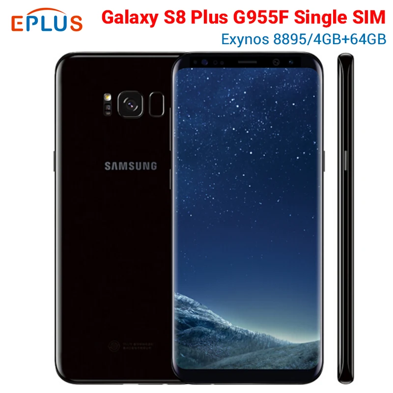 samsung Galaxy S8+ S8 плюс G955F Exynos 8895 глобального мобильного телефона 4 Гб Оперативная память 64 Гб 6," 3500 мАч NFC Android-смартфон